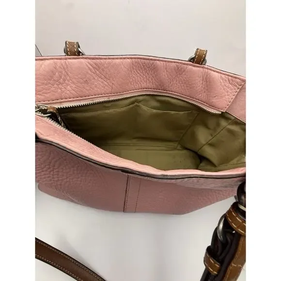 Vintage COACH CHELSEA F10892 Pebbled Leather Tote Shoulder Bag Handbag Rare Pink - Picture 9 of 14